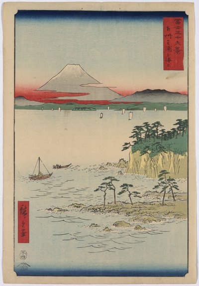 Das Meer vor der Miura-Halbinsel von Utagawa Hiroshige